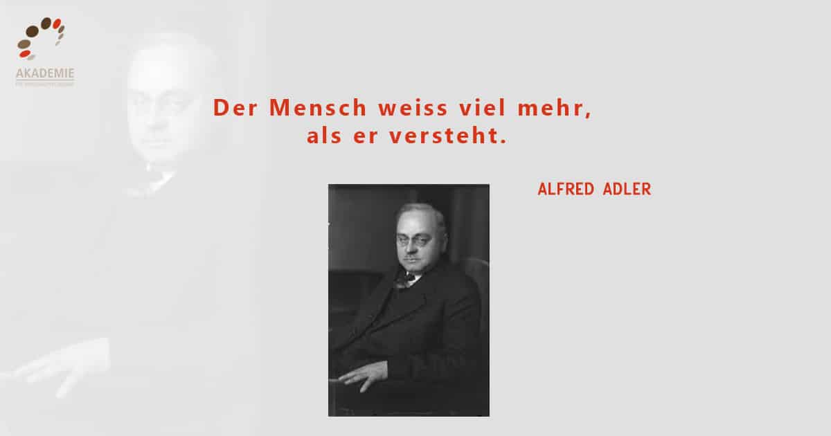 Alfred Adler Zitat Mensch