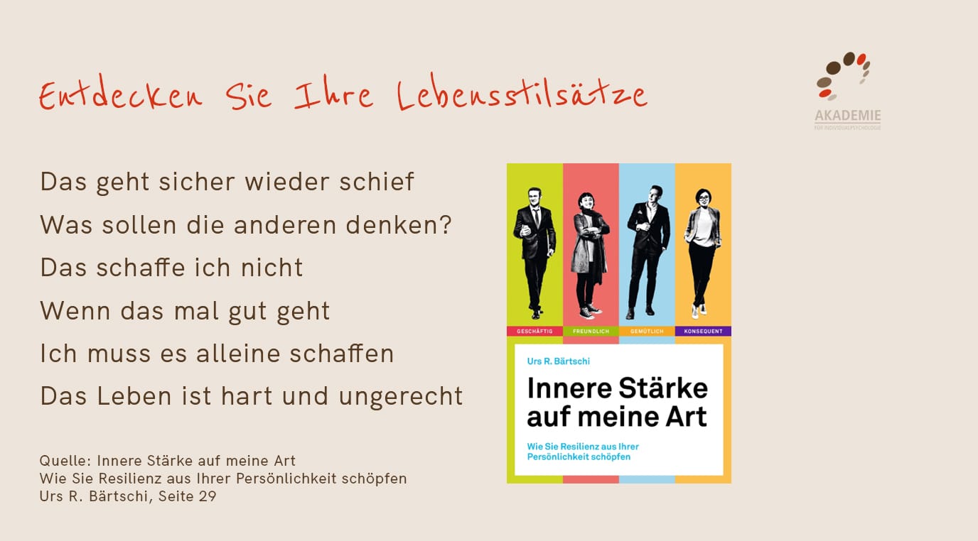 Entdecken Sie Ihre Lebensstilsätze