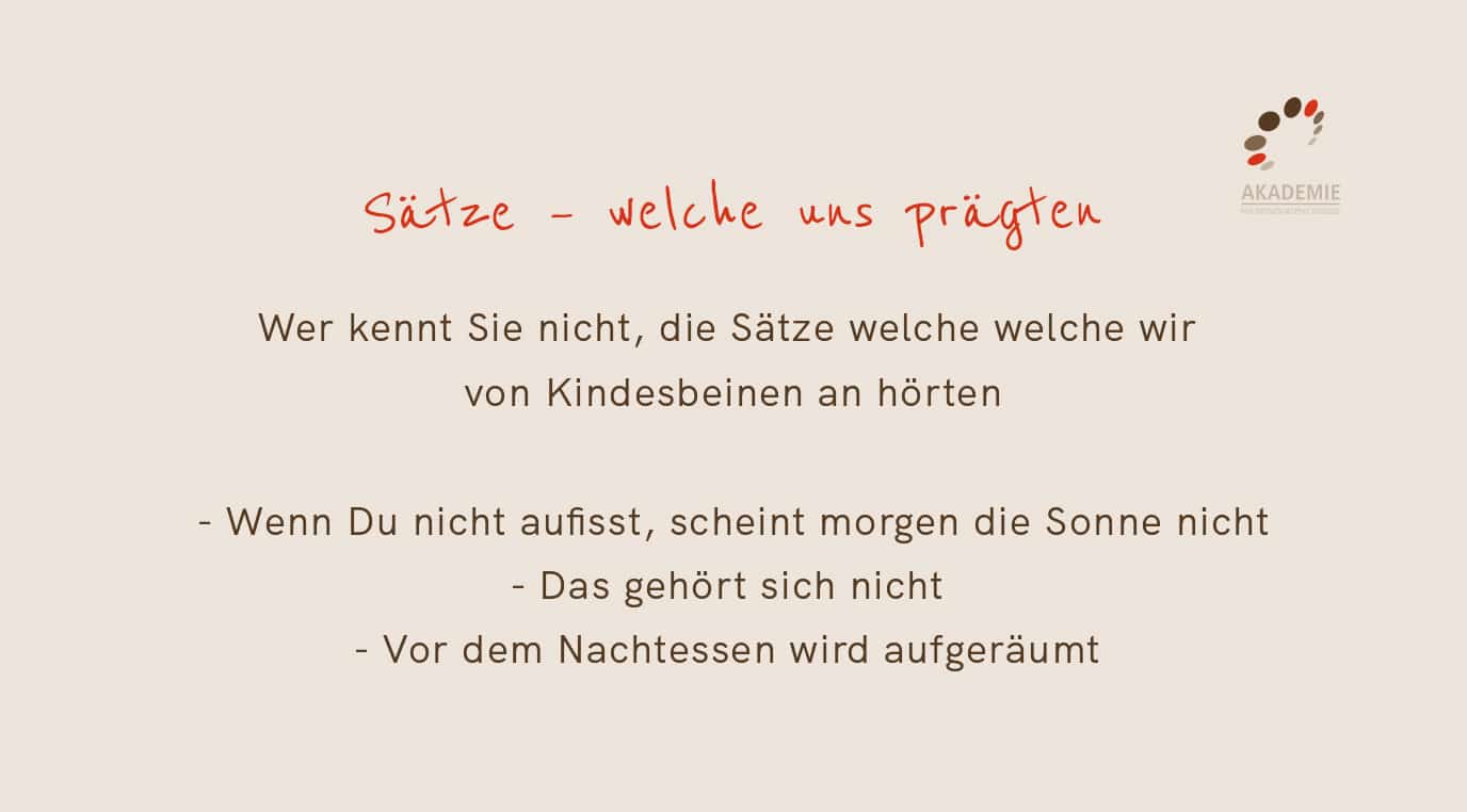 Sätze - welche uns prägten
